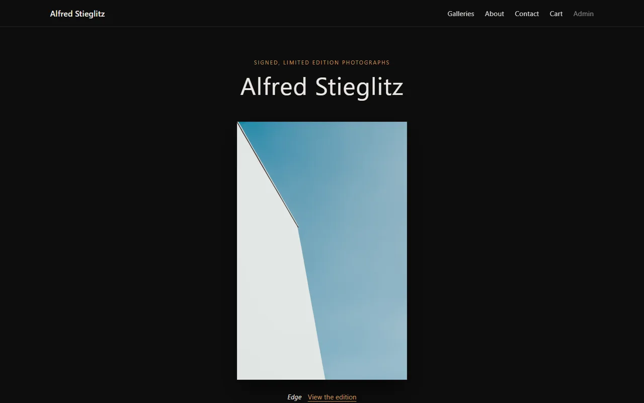 Fine Art demo site