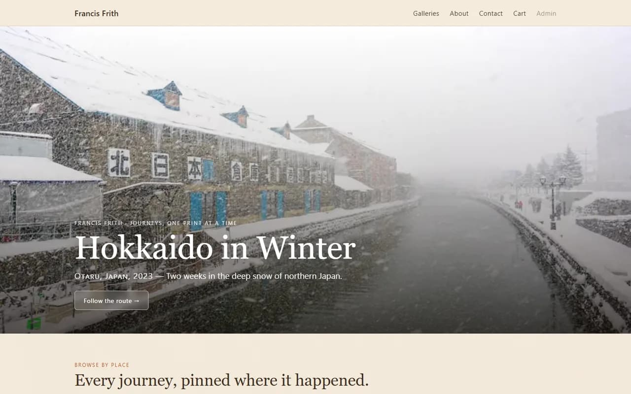 Travel demo site