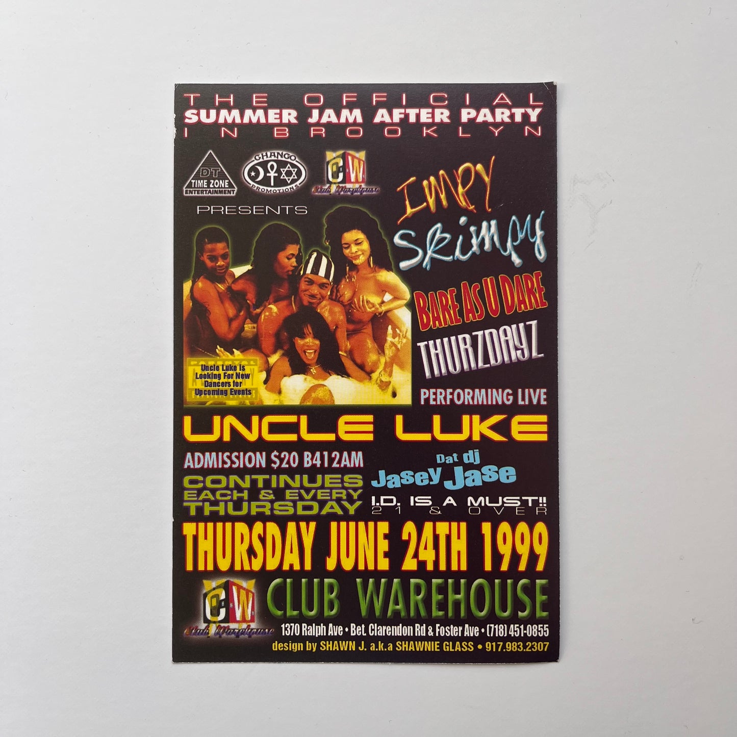 Uncle Luke "Summer Jam Afterparty" Handbill